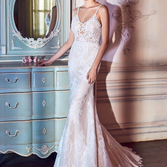 L’amour Calla Blanche Kelsey Wedding Dress - Picture 1 of 6